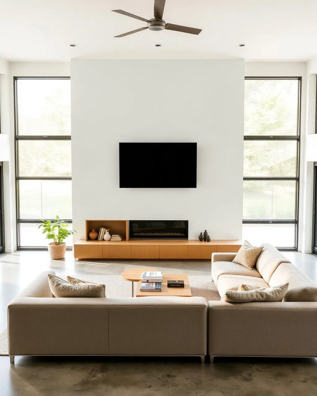 How finished a room can feel after a clean install.